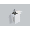 Alape Insert meuble lavabo vasque droite 485x317cm avec trou de robinet sans trop-plein avec bonde anthracite 0930405