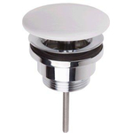 Villeroy & Boch bonde d'écoulement avec cache céramique plat non fermable CeramicPlus stone white SW209666