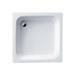 Kaldewei Sanidusch Receveur de douche métal moulé 80x80x25cm carré Pergamon 0342579