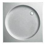 Plieger Luxury receveur de douche acrylique carré avec insert rond 90x90x9cm blanc 0940854