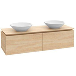 Villeroy & Boch Legato onderkast met 2 laden voor 2 waskommen 160x50x38cm matwit 0124768