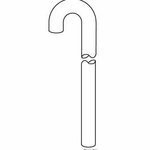 Viega tube de sol pour siphon tubulaire 5/4x68cm sans rosace chrome 0501573