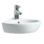 Laufen Pro a Lave-mains d'angle 43x38cm y compris le trou de robinet y compris lcc blanc 0182558