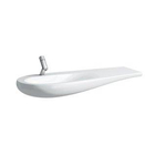 Laufen Alessi One meubelwastafel 120x50x16.5cm 1 kraangat waskom links. aflegruimte rechts incl. clou keramiek lcc-wit 0192304