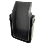 Aco Slimline plaque de fermeture pour drainage de jardin plastique noir SW99086