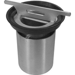 Aco Flexdrain siphon anti-odeur garde d'eau 50 mm pour emboîture 75 mm sortie verticale inox GA46075