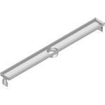 Aco FlexDrain E ShowerDrain Caniveau de douche en acier inoxydable rehausse sans bride 1187 mm (sans grille/corps de siphon/piège à odeurs) avec sortie verticale SW224244