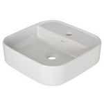 Plieger Fresno lavabo en saillie 1 trou pour robinet 42x42cm blanc SW96152