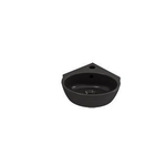 Plieger Corner lave-mains - 29.6x31.4x13.2cm - angle - trou robinet centre - noir mat SW161790