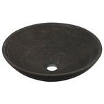 Plieger Stone lavabo à poser Ø40x12cm noir R4012BS P118 SW71816