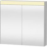 Duravit Best spiegelkast – 81x76x14,8 cm – directe LED – 2 deuren, met stopcontact – Zilver SW228784