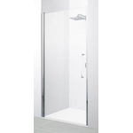 Novellini Young 2.0 1B porte pivotante pour niche 77/81x200cm chrome/transparent 0335671