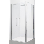 Novellini Young 2.0 F2B paroi latérale 89/91x200cm profil chrome avec verre transparent 0335860