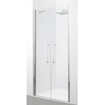 Novellini Young 2.0 2B porte pivotante 2 pièces pour niche 87/91x200cm profil matchroom verre clair 0336258