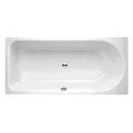 Bette Ocean baignoire tôle d'acier rectangulaire 170x70cm avec trop-plein avant blanc 0340290