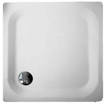 Bette Super Vlak Receveur de douche Tôle d'acier 90x90x3.5cm Carré Pergamon 0342149