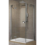 Novellini Brera paroi latérale f 77/79x200cm profil chrome réversible avec verre clair SW96272