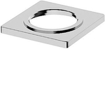 Hansa Hansaliving rosace carrée pour robinets avec commande par le dessus 5,5x5,5cm chrome 0396196