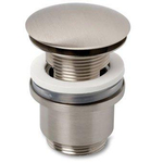 Plieger bonde de vidage design plate avec trop-plein 5/4 pop up inox 4058028