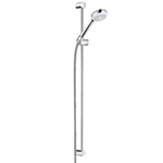 Kludi Logo ensemble barre de douche avec douchette 1S 90cm avec flexible de douche 160cm chrome 0413168