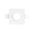 Interlight cadre carré ip20 pour module led mr16 90mm blanc il f90sw 4246927