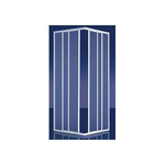 Cabine de douche Plieger Economy accès d'angle 90x90x185cm profil blanc 4283002