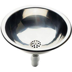 Plieger Rimini lavabo encastré 33,4cm inox poli avec bouchon de vidage 4339508