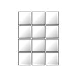 Plieger Tiles miroir pour carrelage – 15 x 15 cm – lot de 12 – autocollant 4350002