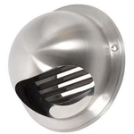 Plieger buitenrooster RVS bol model af met o 125mm RVS 4414106