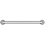 Ideal Standard Contour 21 barre d'appui murale 100cm blanc 0467044