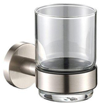 Plieger Vigo porte-gobelet avec verre inox brossé SW225390