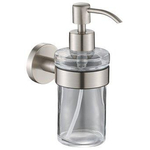 Plieger Vigo distributeur de savon en verre avec support inox brossé SW225393