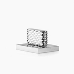 Dornbracht CL.1 robinet d'arrêt avec bouton rotatif quadrillé fermeture à droite 1/2 avec rosace 6x4.7cm chrome 0481137