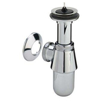 Viega siphon à gobelet pour bonde sans tube mural 5/4 avec rosace chrome 0500135