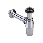 Viega siphon à gobelet pour bonde avec tube mural 5/4 avec rosace chrome 0500216