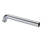 Viega tube mural courbe sans rosace 6 4x200mm chromé 0500410