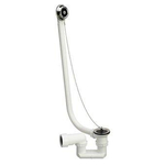 Viega bonde de baignoire et combinaison de trop-plein avec bouchon et chaîne 40 mm chrome 0510033