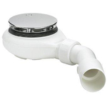 Viega Tempoplex bonde de receveur de douche 60mm de hauteur complet 115x40/50 pour receveur de douche avec trou 90mm chrome 0510135
