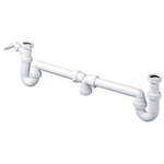 McAlpine siphon universel duplex combinaison de siphon réglable en hauteur avec certification komo 6/4 x40mm centrique 0520713