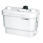 Sanibroyeur Sanispeed pompe eaux usées pour cuisine douche bain bidet et lavabo hauteur de relevage 7m ou horizontale 70m blanc 0620097