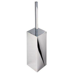 Geesa Modern Art Brosse de WC avec support Chrome (tête de brosse blanche) 0650151