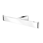 Geesa Modern Art Porte-rouleau de papier toilette double sans couvercle Chrome 0650156