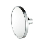 Geesa Mirror Collection Miroir grossissant 3x mural rond Ø19cm avec pince tuyau chrome SW75975