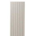 Vasco Zaros V75 Radiateur design vertical aluminium 120x37.5cm 885W raccord 0066 blanc à relief SW87071