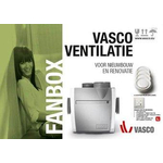Vasco Ventilation ventilateur d'extraction mécanique c400 basic rf le 400m3/h 200pa SW208757