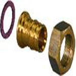 Uponor Pe xa q&e raccord à vis en laiton à joint plat 20x1/2 bi 7457577
