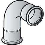 Geberit Mapress C-staal bocht 90° verzinkt 22mm 7465352