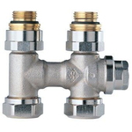 Heimeier Vekolux bloc inférieur 2 tuyaux 1/2 50mm droit pour radiateur bi.dr. 7501528