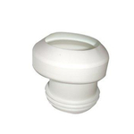 De Beer manchon de pied excentré en matière synthétique 100 105mm décalage 40mm blanc 0770205