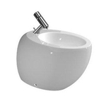 Laufen Alessi bidet à un pied avec trou de robinet à revêtement propre avec clou blanc 0080158